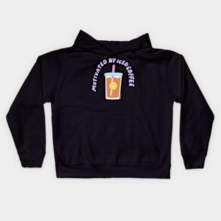 motivated by coffee ally Kids Hoodie